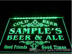 Personalized Beer & Ale Home Bar LED Sign™️