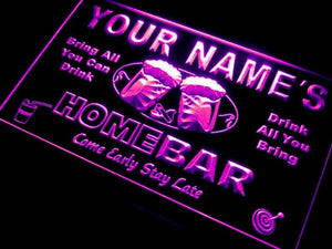 The Beer Team - Personalised Home Bar LED Sign