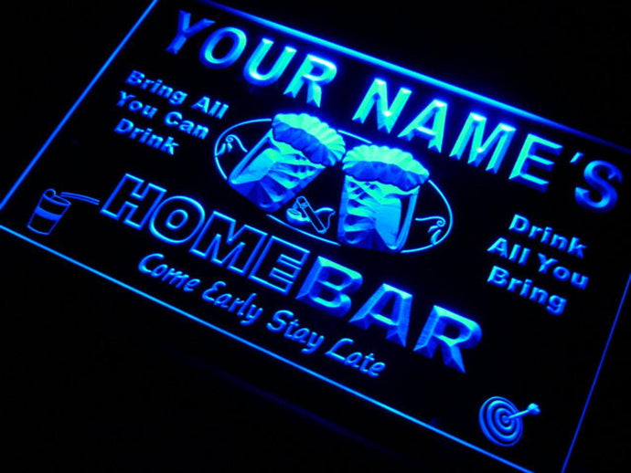 The Beer Team - Personalised Home Bar LED Sign